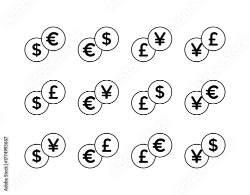 Business Currency Dollar icon pack symbols Money Logo