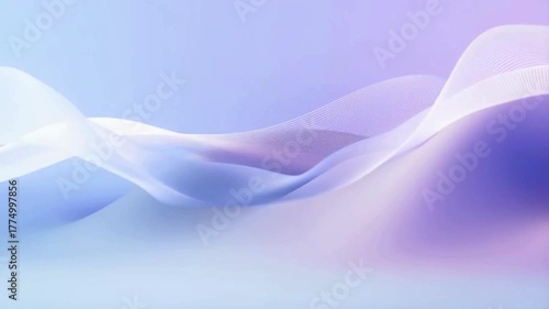 Abstract gradient wave violet, lavender, and light blue tones 4k.