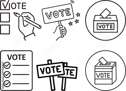 A vector of vote 