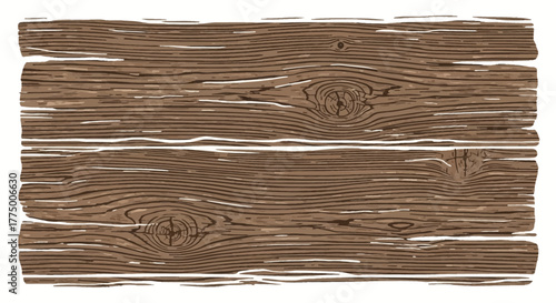 Rustic wooden planks with detailed grain texture create a natural, aged surface effect