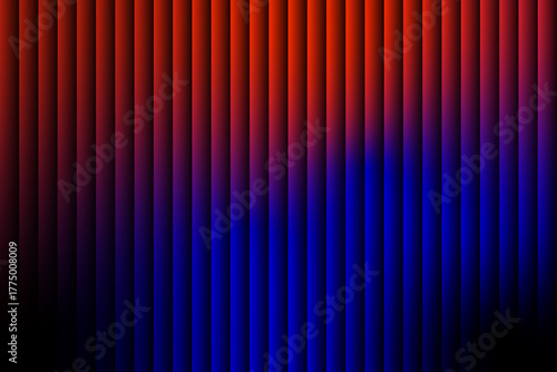 Red Orange to Blue Gradient Vertical Stripes Background