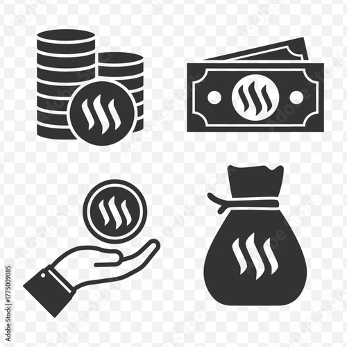 Steem Cryptocurrency Symbol for Blockchain Technology and Decentralized Finance Innovators Seeking Modern Finance Solutions and Digital Currency Adoption