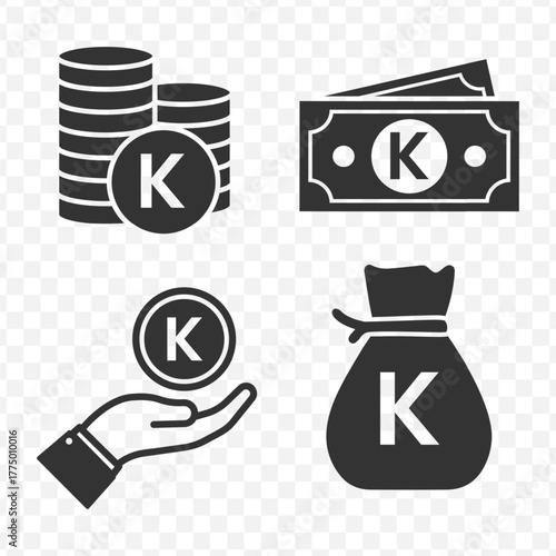 Papua New Guinean Kina Currency Symbol for Financial Markets and International Trade, Representing Economy of Papua New Guinea