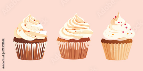 Cupcake, vector