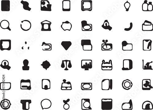 music and media icons set for web and mobile design