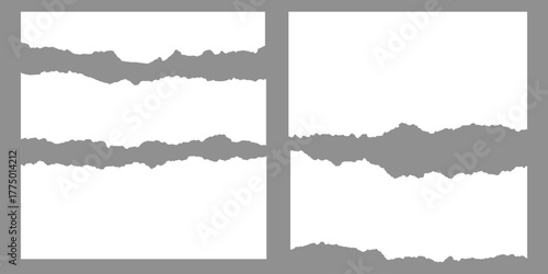 Realistic paper rips texture background