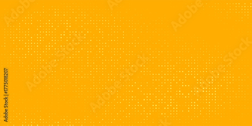 yellow halftone pattern. retro comic gradient background. bright orange pixelated dotted texture overlay. cartoon pop art faded gradient pattern.