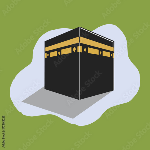 Simple Mecca Kaaba Flat vecto...