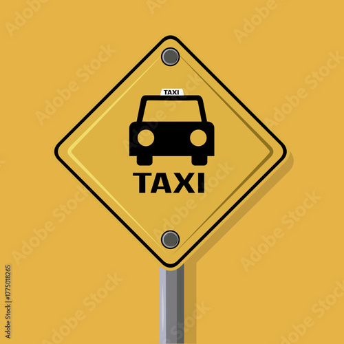 taxi sign vector illustration...