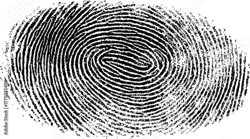  fingerprint patterns in a close-up shot, fingerprint vector illustration