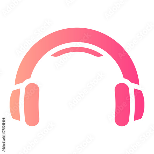 headphones gradient icon