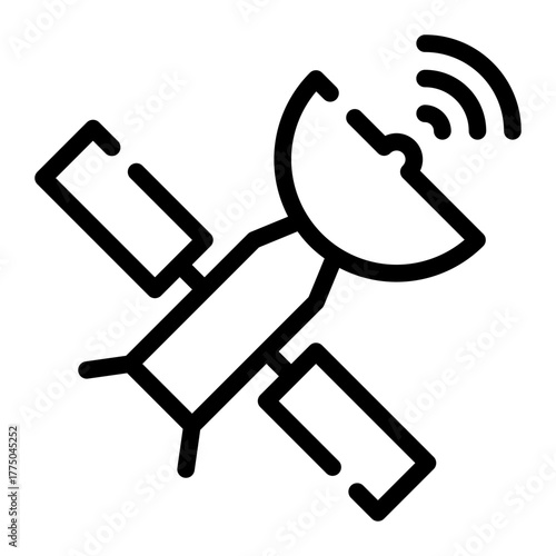 satellite line icon
