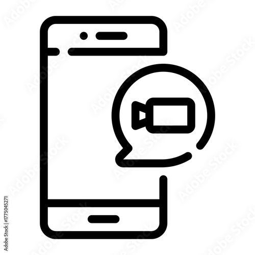 video call line icon