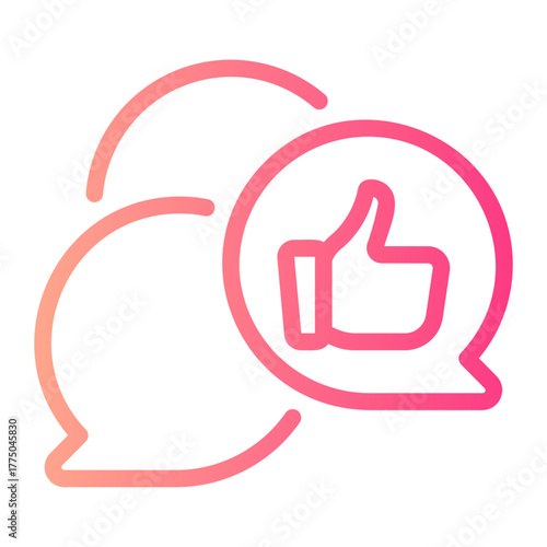 feedback gradient icon