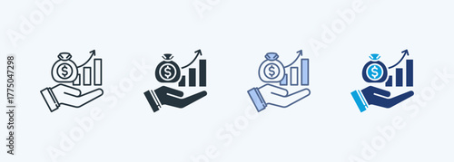 Revenue Icon Multiple Style
