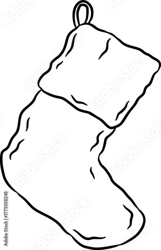 Hand Drawn Christmas Stocking