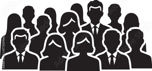 Professional team ready for action, show solidarity and unity, a powerful visual for corporate communications, a diverse staff, perfect for websites or presentations