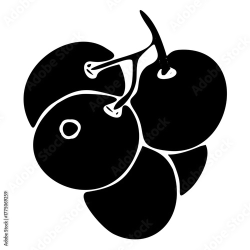 Vector illustration of a sweet red apple fruit with a leaf and a cartoon worm, an icon for healthy food and juice design