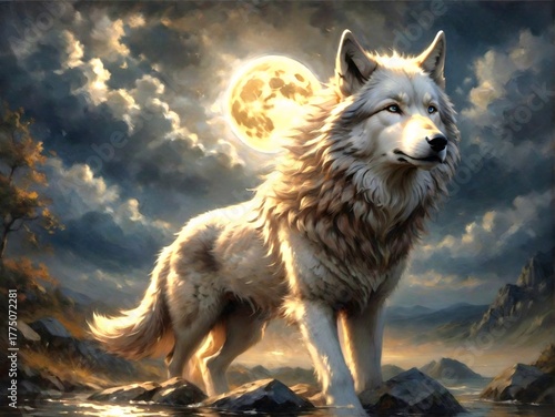 wolf in the midnight