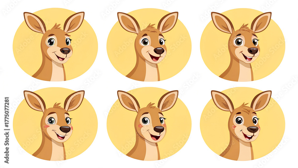 Fototapeta premium illustration of a kangaroo-shaped icon