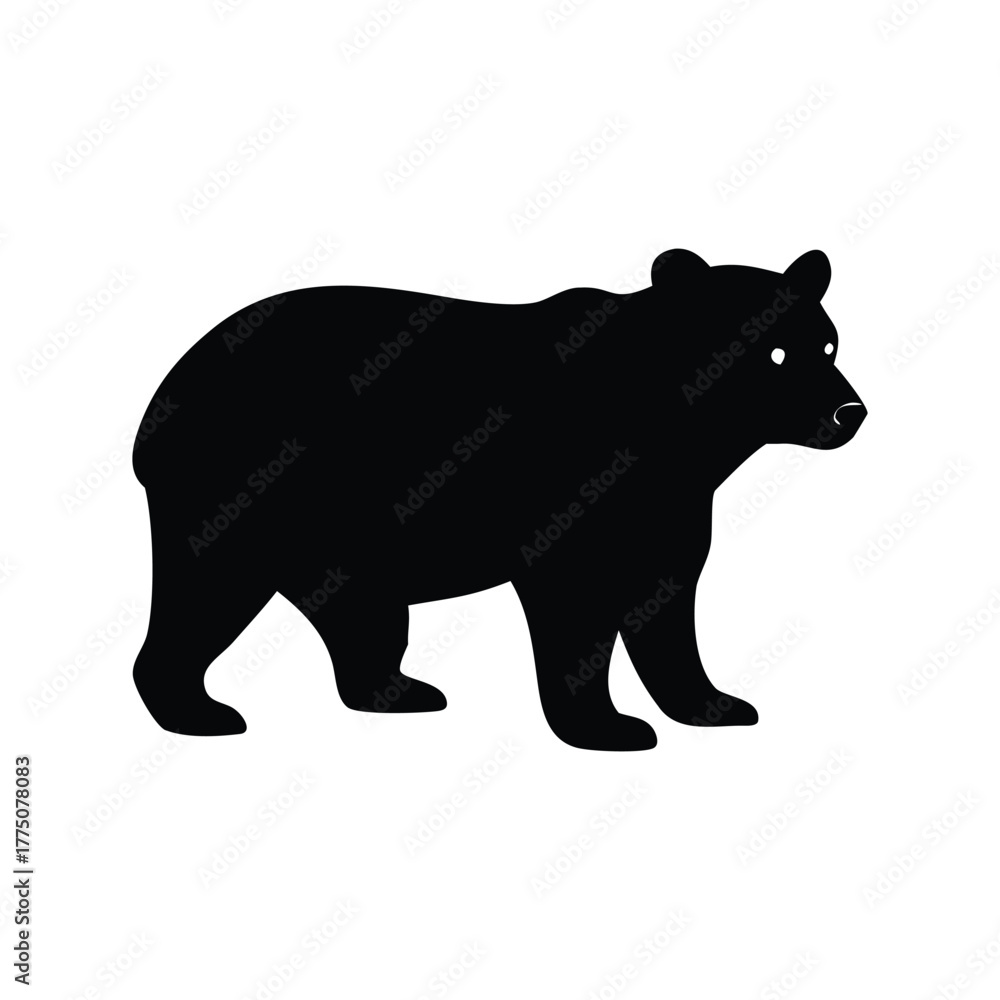 Obraz premium vector illustration of a bear