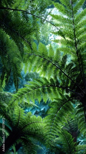 Intricate fern canopy
