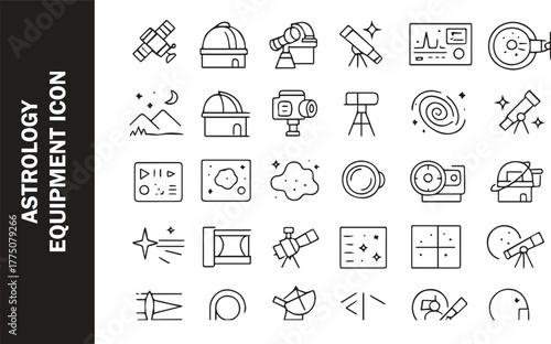 Aries zodiac sign icon flat illustration set logo