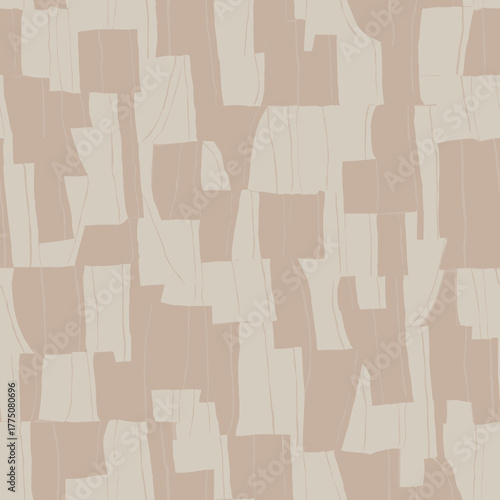 Vector abstract hand drawing check seamless pattern