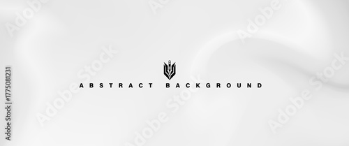 Abstract background with metal mirror texture. gray and white background. Chrome gradient surface with light gloss simple art modern abstract