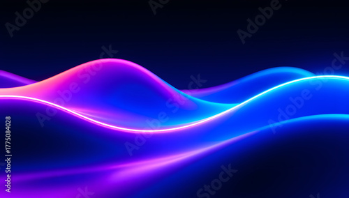 Abstract technology 3D glowing tunnel background, now sci-fi 3D space concept scene illustration