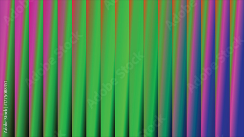 Vibrant vertical gradient stripes with neon green and purple hues