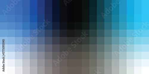 Cool Blue Teal Black Gray Gradient Pixel Background