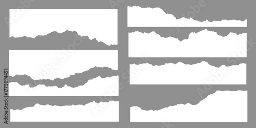 Realistic paper rips texture background