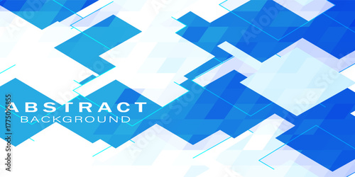 Abstract blue geometric shapes background. Modern minimal geometric design. Simple shape elements. Suit for poster, banner, brochure, booklet, cover, website, flyer. Vector illustration