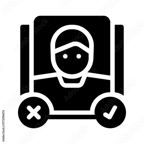 Person posing with approve and disapprove symbols suitable for websites, presentations, articles, and social media posts related to decisionmaking and feedback.
