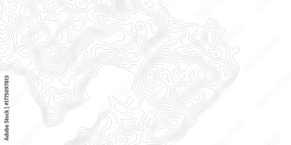 Fototapeta premium Abstract minimal The pattern discovery vector topo map creative discovery White wave grid stripe line map topography. vector geographic contour mounted map background.
