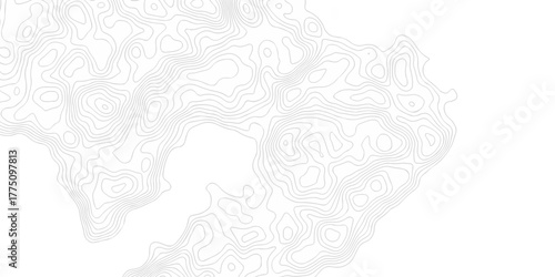 Abstract minimal The pattern discovery vector topo map creative discovery White wave grid stripe line map topography. vector geographic contour mounted map background.	
