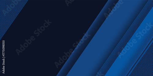 Dark blue modern business abstract background. Vector illustration design for presentation, banner, cover, web, flyer, card, poster, wallpaper, texture, slide, magazine, and powerpoint