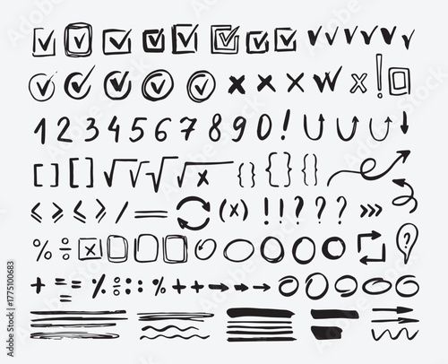 Checkmark Number And Border Elements