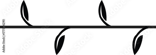 black and white vector illustration of an arrow