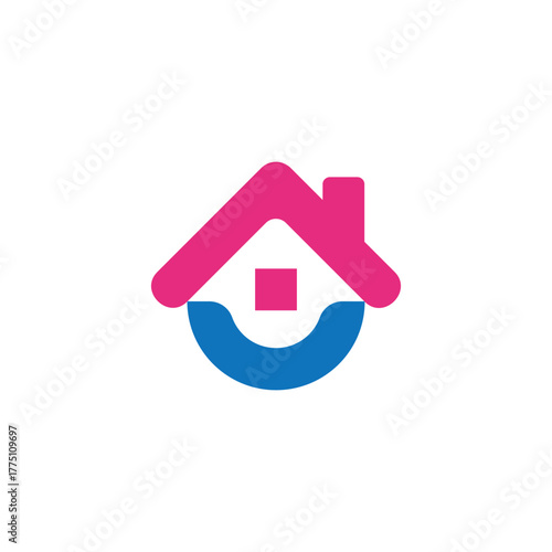 House Logo, Fit for Family Brand. simple and clean
