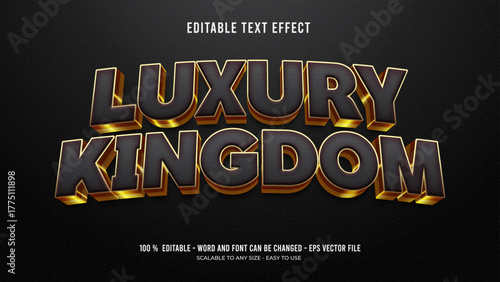 luxury kingdom editable text effect 