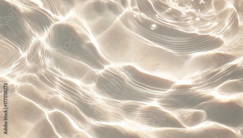 Abstract light reflecting on water