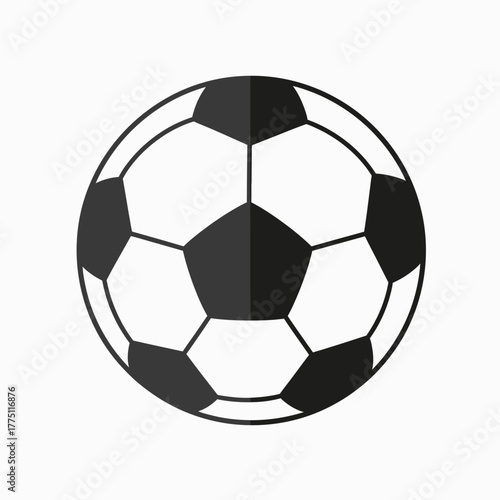 Flat design soccer ball vector