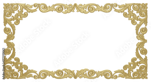 Elegant Gold Flourish Dividers & Ornamental Border Designs | Vintage Decorative Scroll Frames, Classic Victorian Luxury Line Art Elements