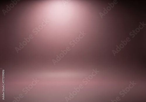 Studio spotlight effect with subtle rose gold gradient background