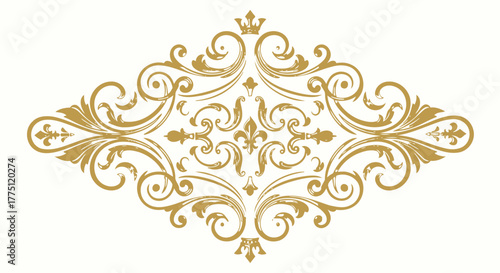 Elegant Gold Flourish Dividers & Ornamental Border Designs | Vintage Decorative Scroll Frames, Classic Victorian Luxury Line Art Elements