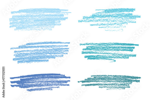 Set of brush paint stroke texture swatch Hand painted background Ink scribble dab clipart Paint smudge for tags and stamps design