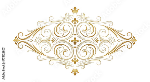 Elegant Gold Flourish Dividers & Ornamental Border Designs | Vintage Decorative Scroll Frames, Classic Victorian Luxury Line Art Elements