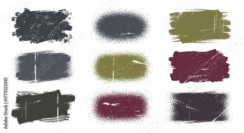Abstract vector collection with grunge style elements, providing distressed vector design for various creative projects